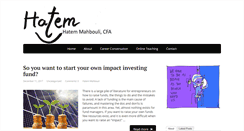 Desktop Screenshot of hatem-mahbouli.com